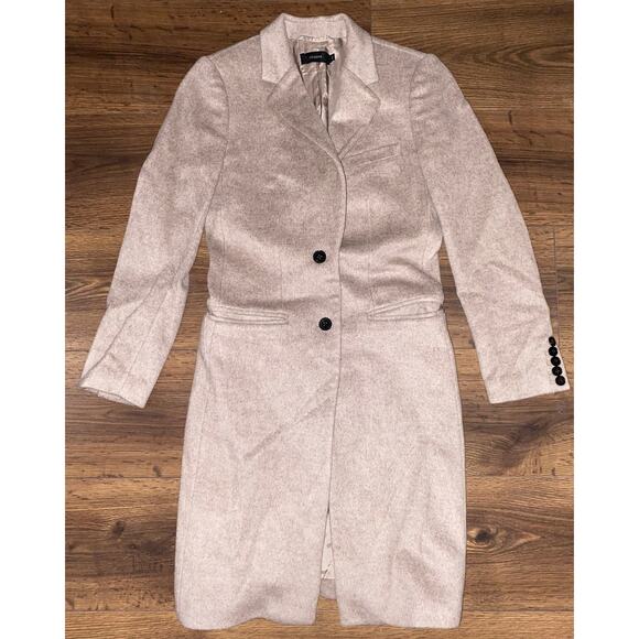 EUC Joseph Wool Cashmere Coat XS 0/2 Longline Tailored Minimalist Gray Jacket - Picture 14 of 14